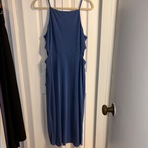 Topshop Elegant Blue Sleeveless Dress